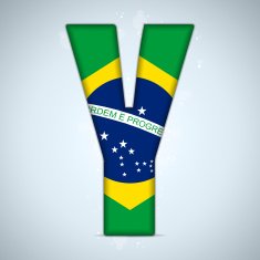 Brazil Alphabet Letters N3