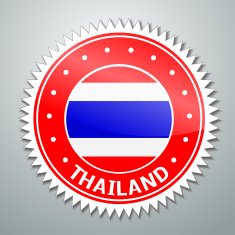 Thai flag label
