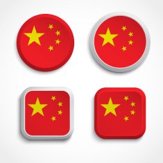 China flag buttons N2