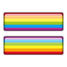 Square Glass Buttons Gay