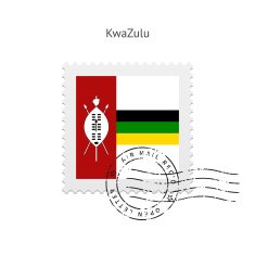KwaZulu Flag Postage Stamp