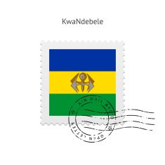 KwaNdebele Flag Postage Stamp
