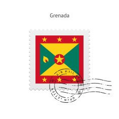 Grenada Flag Postage Stamp
