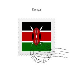 Kenya Flag Postage Stamp