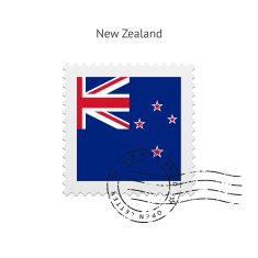 New Zealand Flag Postage Stamp