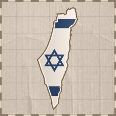 Israel Flag Map N3