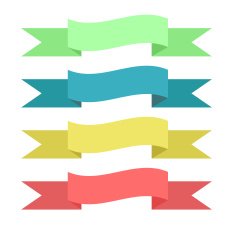 Vintage Ribbon Banner N11