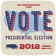 Presidential election 2012 Vector eps10