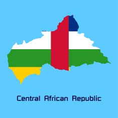vector map of Central African Republic
