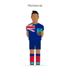 Montserrat football player Soccer uniform