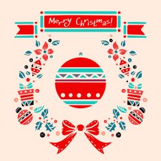 Holiday vintage Christmas card N3