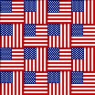 American seamless pattern N11