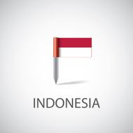 Indonesia flag pin N2