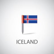 iceland flag pin N2