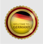 Welcome To Germany German Flag (Vector Art) N2