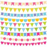 Bunting and garland set N8