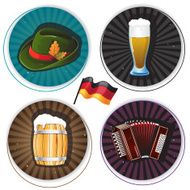 Labels with Oktoberfest Symbols