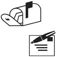 Letter and mailbox