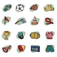 abstract soccer icon