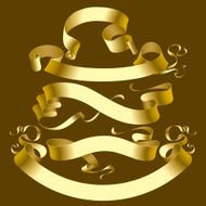 Gold banners