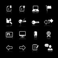 White Icons Set N17