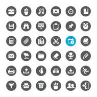 Office Supply and Paperwork vector icons N2