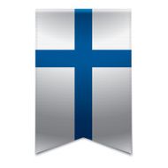 Ribbon banner - finnish flag