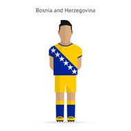 Bosnia and Herzegovina football player Soccer uniform