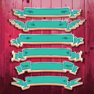 Vintage 3D Ribbons Set N2