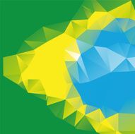 Abstract Brazilian flag background N4