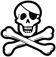 Pirate Skull &amp; Cross bones (vector)