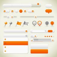 User Interface Collection with map pins N2