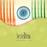 Independence Day Poster design with text India and national flag