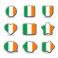 IRELAND FLAG ICON SET