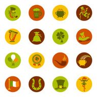 St Patrick&#039;s day icon set N7