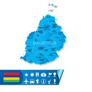 Mauritius vector map