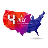 Independence Day map of america geometry