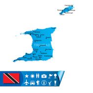 Trinidad and Tobago map