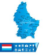 Luxembourg map