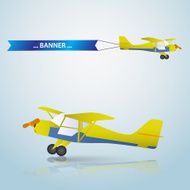 vector small airplane eps10