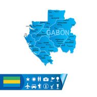 Gabon map
