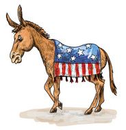 Sketchy Democratic Donkey