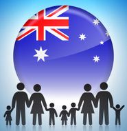 Australian Stick Figure Family N2