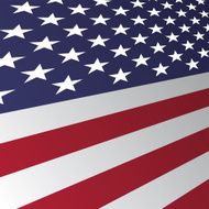 United states flag with perspective bars and stars Vector