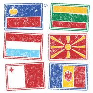 Rubber Stamp Flags N30