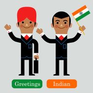InfoGraphic Indian Business man