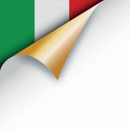Corner page turn - Italian flag N2