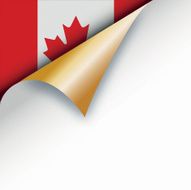 Corner page turn - Canadian flag