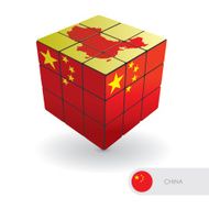 china puzzle vector illustration