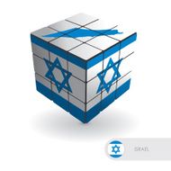 israel puzzle vector illustration